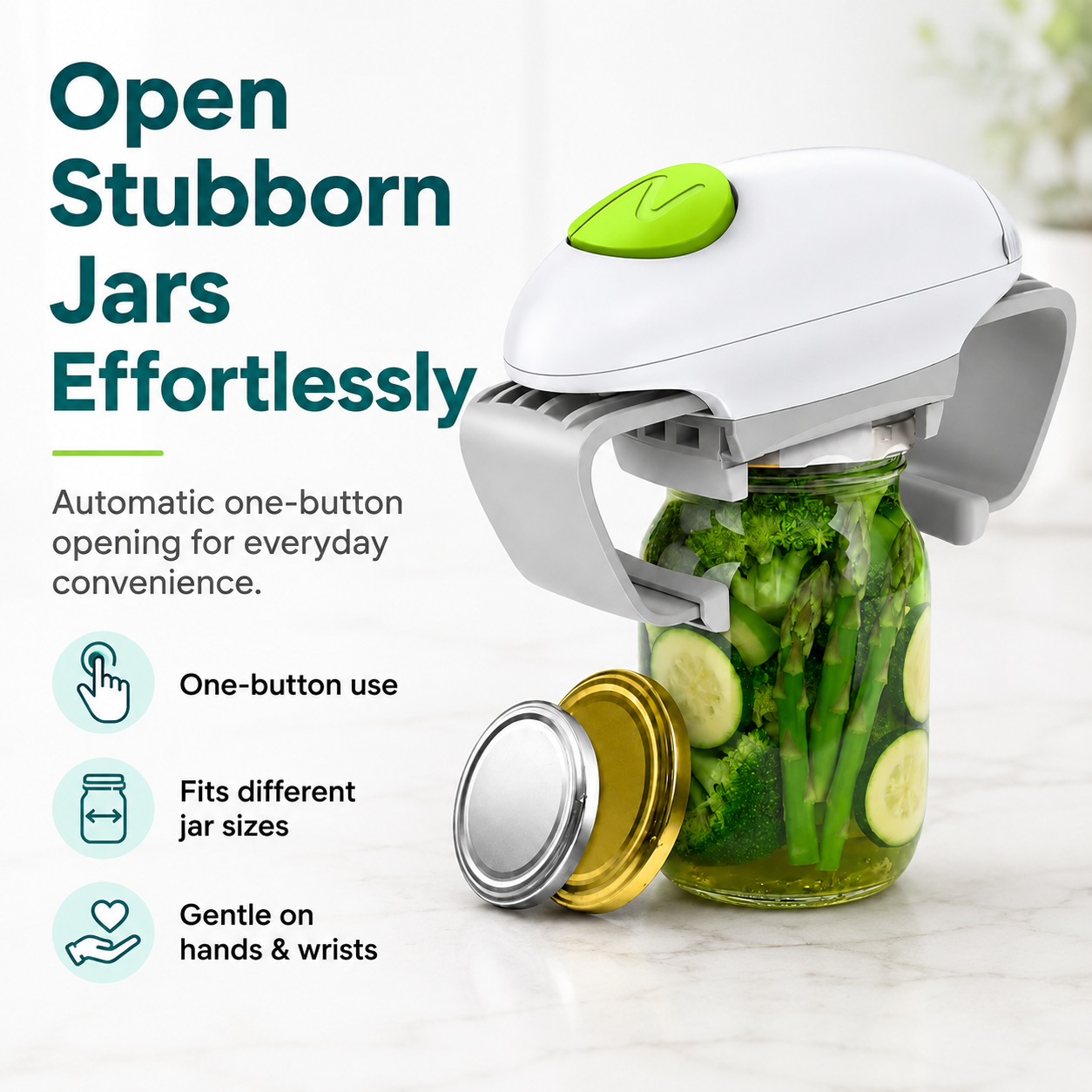Climora OneTouch™ Automatic Jar Opener
