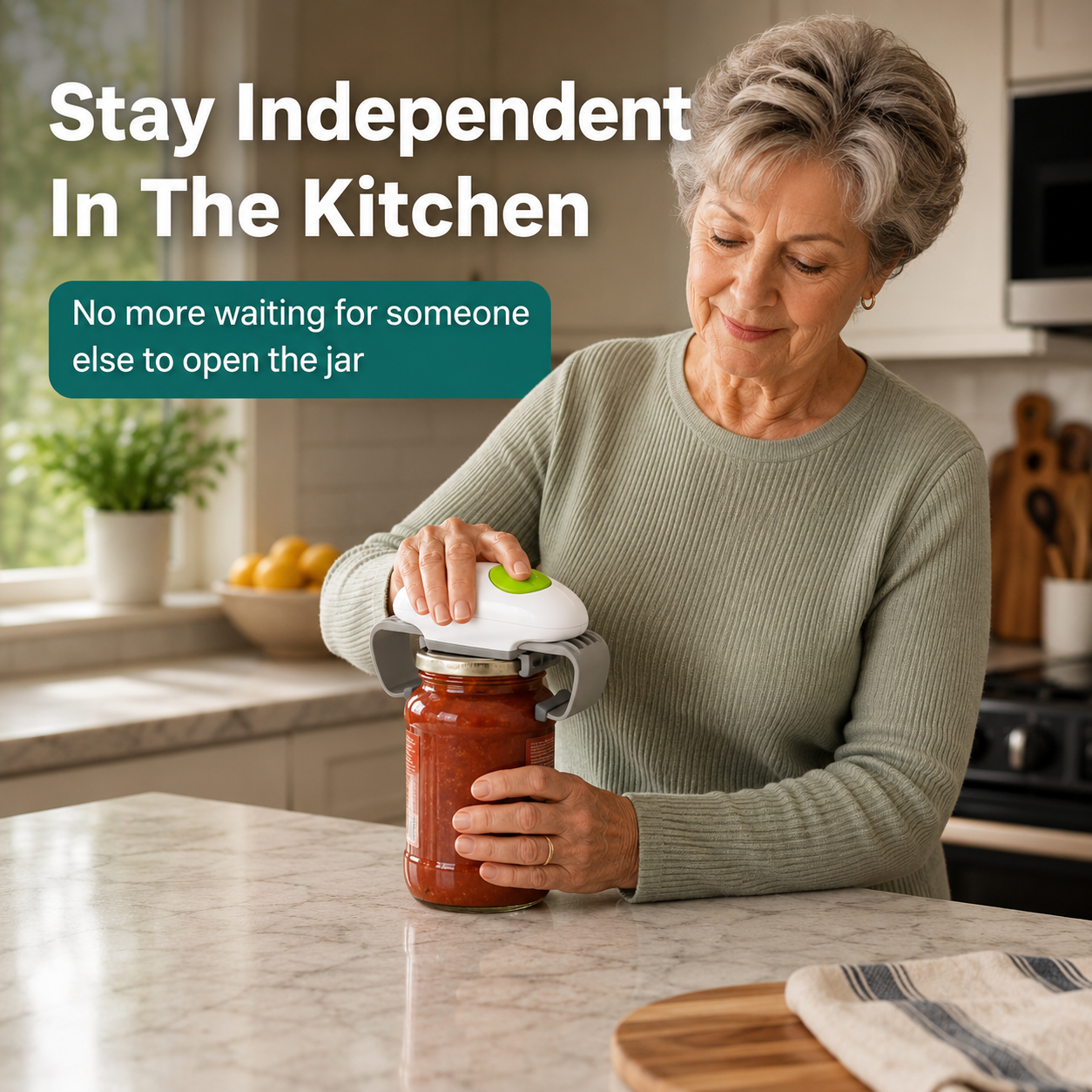 Climora OneTouch™ Automatic Jar Opener