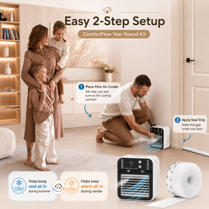 Climora CoolSeal™ Portable Air Cooler & Draft Seal Kit