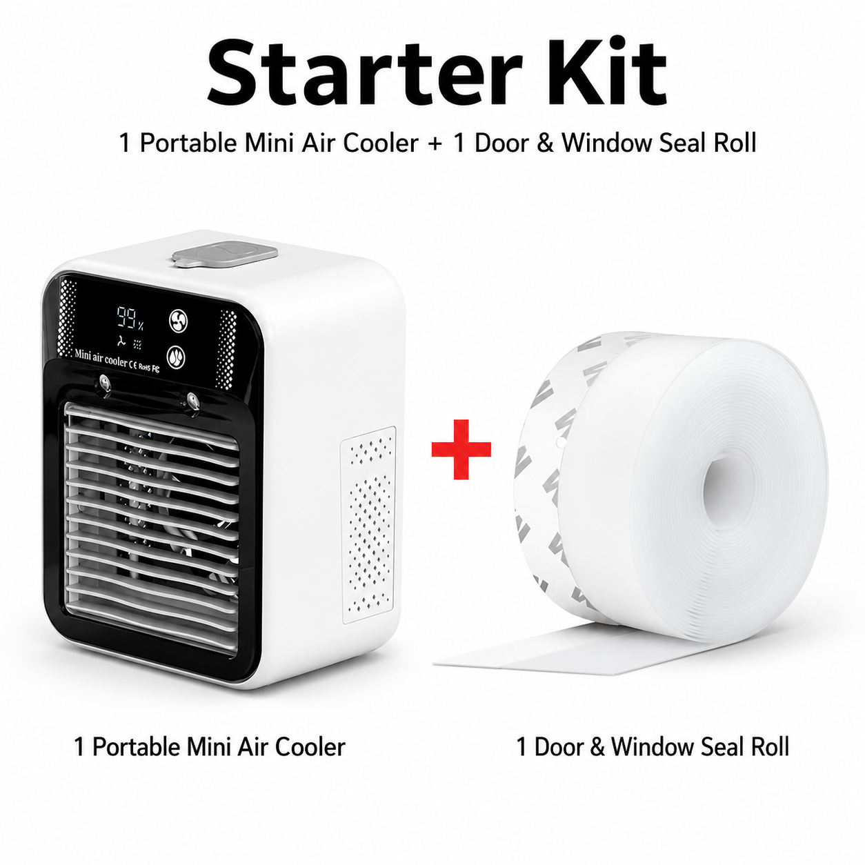 Climora CoolSeal™ Portable Air Cooler & Draft Seal Kit