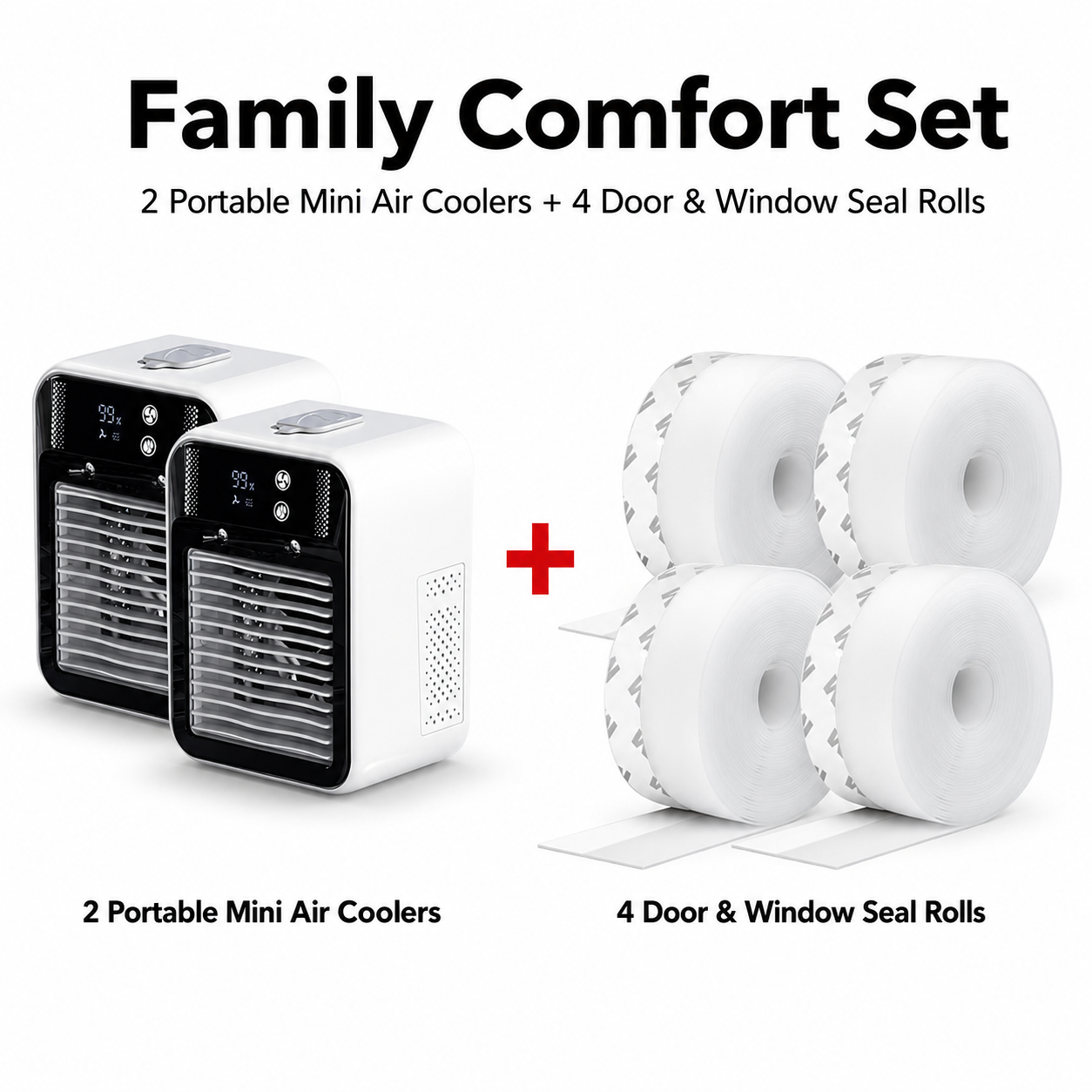 Climora CoolSeal™ Portable Air Cooler & Draft Seal Kit