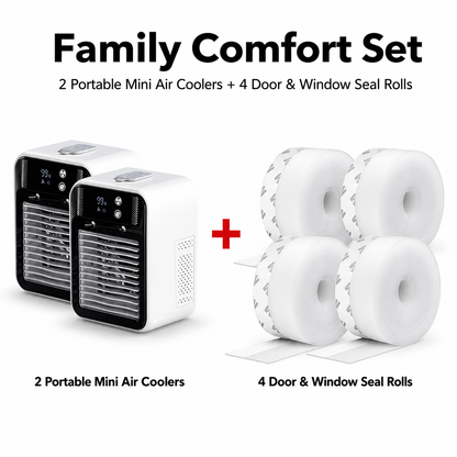 Climora CoolSeal™ Portable Air Cooler & Draft Seal Kit